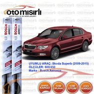 Bosch Aeroeco Skoda Superb 2009-2015 Silecek Takımı