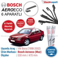 Bosch Aeroeco Volkswagen Bora 1998-2002 Muz Silecek Takımı