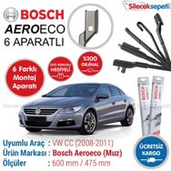 Bosch Aeroeco Volkswagen CC 2008-2011 Muz Silecek Takımı