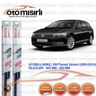 Bosch Aeroeco Volkswagen Passat Variant 2005-2014 Silecek Takımı