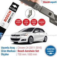 Bosch Aerotwin A120s Citroen C4 2012-2016 Silecek Takımı
