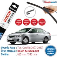 Bosch Aerotwin AR654s Toyota Corolla 2007-2013 Silecek Takımı