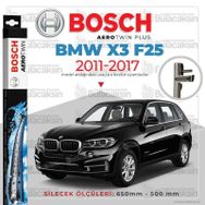Bosch Aerotwin BMW X3 2011-2017 F25 Silecek Takımı