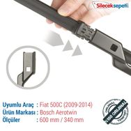 Bosch Aerotwin Fiat 500C 2009-2014 Silecek Takımı