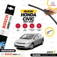 Bosch Aerotwin Honda Civic 2001-2006 Silecek Takımı