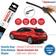 Bosch Aerotwin Mazda 3 Hatchback 2014-2016 Silecek Takımı