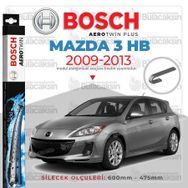 Bosch Aerotwin Mazda 3 HB 2009-2013 Ön Muz Silecek Takımı