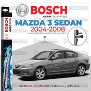 Bosch Aerotwin Mazda 3 Sedan 2004-2008 Silecek Takımı