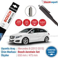 Bosch Aerotwin Mercedes B180 W246 2012-2015 Muz Silecek Takımı