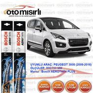Bosch Aerotwin Peugeot 3008 2009-2016 Silecek Seti