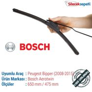 Bosch Aerotwin Peugeot Bipper 2008-2015 Silecek Takımı