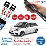 Bosch Aerotwin Plus Citroen C4 Picasso 2008-2012 Silecek Takımı