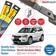 Bosch Aerotwin Skoda Yeti 2009-2014 Silecek Takımı