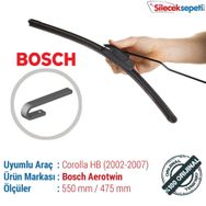 Bosch Aerotwin Toyota Corolla Hatchback 2002-2007 Silecek Takımı