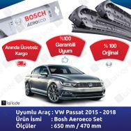 Bosch Aerotwin Volkswagen Passat 2015-2018 B8 Silecek Takımı