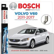 Bosch Aerotwin Volvo V60 2011-2017 Muz Silecek Takımı