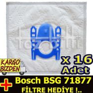 Bosch BSG 71877 Toz 16 Adet Süpürge Torbası