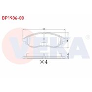 Bosch Chevrolet Kalos 1.4 2005-2006 Ön Fren Balatası