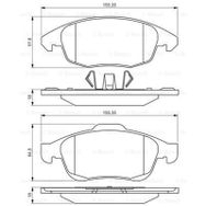 Bosch Citroen DS4 1.6 HDI 2011-2017 Ön Fren Balatası