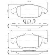 Bosch Citroen DS4 1.6 THP 2011-2013 Ön Fren Balatası