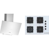 Bosch DWK64PJ20T - POP7C2P30O Beyaz 2'li Ankastre Set