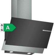 Bosch DWK66AJ60T A Sınıfı 3 Kademeli Dokunmatik Duvar Tipi Eğimili Cam Davlumbaz Siyah