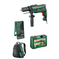 Bosch Easyimpact 600 600W Darbeli Matkap + Uç Seti - Darbeli Matkap