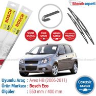 Bosch Eco Chevrolet Aveo 2006-2011 Silecek Takımı