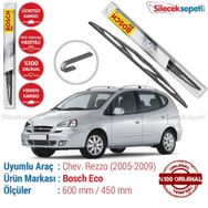 Bosch Eco Chevrolet Rezzo 2005-2009 Silecek Takımı