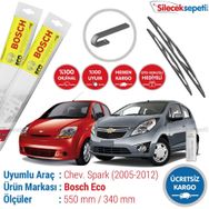 Bosch Eco Chevrolet Spark 2005-2012 Silecek Takımı