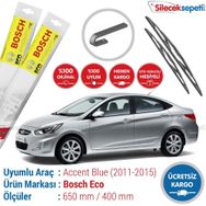 Bosch Eco Hyundai Accent Blue 2011-2015 Silecek Takımı