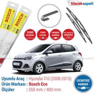 Bosch Eco Hyundai İ10 2008-2015 Silecek Takımı