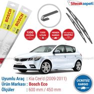 Bosch Eco Kia Ceed 2009-2011 Silecek Takımı