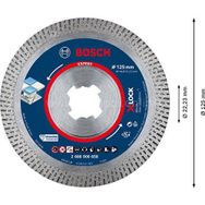 Bosch Expert Hard Ceramic 125x22.23x1.4x10 mm X-Lock Elmas Kesme Diski