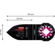 Bosch Expert Sanding Finger Coarse AVZ32 RT4 32x50 mm Çok Fonksiyonlu Makine Zımpara Pleyti