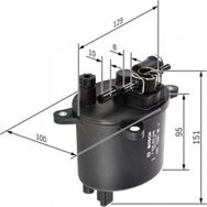 Bosch F026402846 P407 P508 P607 C5 C8 Mondeo Yakıt Filtresi