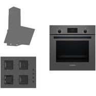 Bosch & Ferre Grigio HBF512BH1T - SS208 - D088 Gri 3'lü Ankastre Set