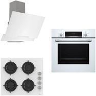 Bosch & Ferre HBF514BW1T - D064 - CS206 Beyaz 3'lü Ankastre Set