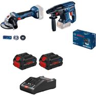 Bosch GBH 180-LI - GWS 180-LI - 2x8 AH Akü - 1 x Dolum Cihazı Makine Seti
