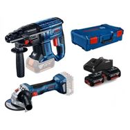 Bosch GBH 180-LI + GWS 180-LI Akülü Kırıcı Delici ve Avuç Taşlama Seti