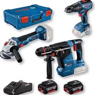 Bosch GBH 187+GWS 18 V-10+GSR 18 V-50 Vidalama Kırıcı Taşlama Seti
