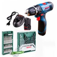 Bosch GSB-120-LI 12 V Akülü Vidalama + 41 Parça Uç + Allen Takımı
