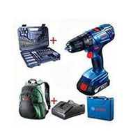 Bosch GSB 180 LI Tek Bataryalı Darbeli Matkap + 103 Parça Uç ve Allen Takımı
