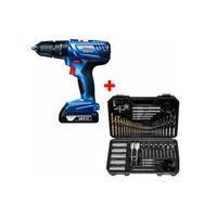 Bosch Gsb 180'li 18 V 2 AH Darbeli Akülü Vidalama Şarjlı Matkap Vidalama ve 103 Parça Matkap Ucu Seti