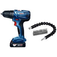 Bosch GSR-180 Şarjlı Vidalama Matkap + Esnek Bükülebilir Uzatma Kablo