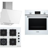 Bosch HBF512BW1T - POP6C2P30O - DWK63PJ20T Beyaz 3'lü Ankastre Set