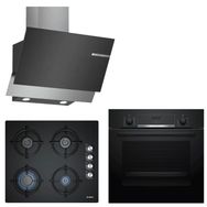 Bosch HBF514BB1T - POP6C6O10O - DWK65AD60R 3'lü Ankastre Set