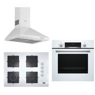 Bosch HBF514BW0T - POP7C2O12O - DWP64CC20T 3'lü Beyaz Ankastre Set