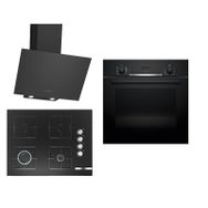 Bosch HBF534EB3T - POP7C6O12O - DWK64PJ60T Siyah 3'lü Ankastre Set