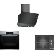 Bosch HBF534ES3T - POP7C9O12O - DWK65AD30R 3'lü Inox Ankastre Set